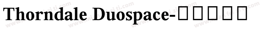 Thorndale Duospace字体转换